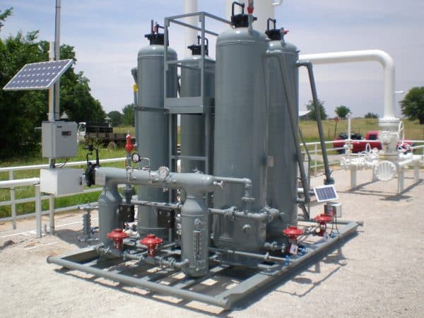 passive dehydration oil and gas