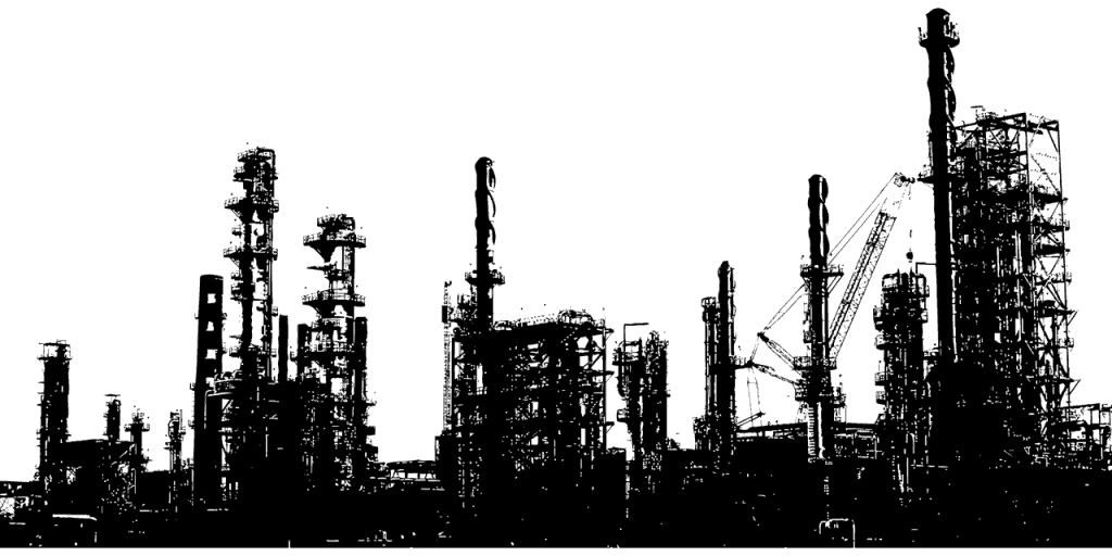 oil refinery, petroleum, industrial
