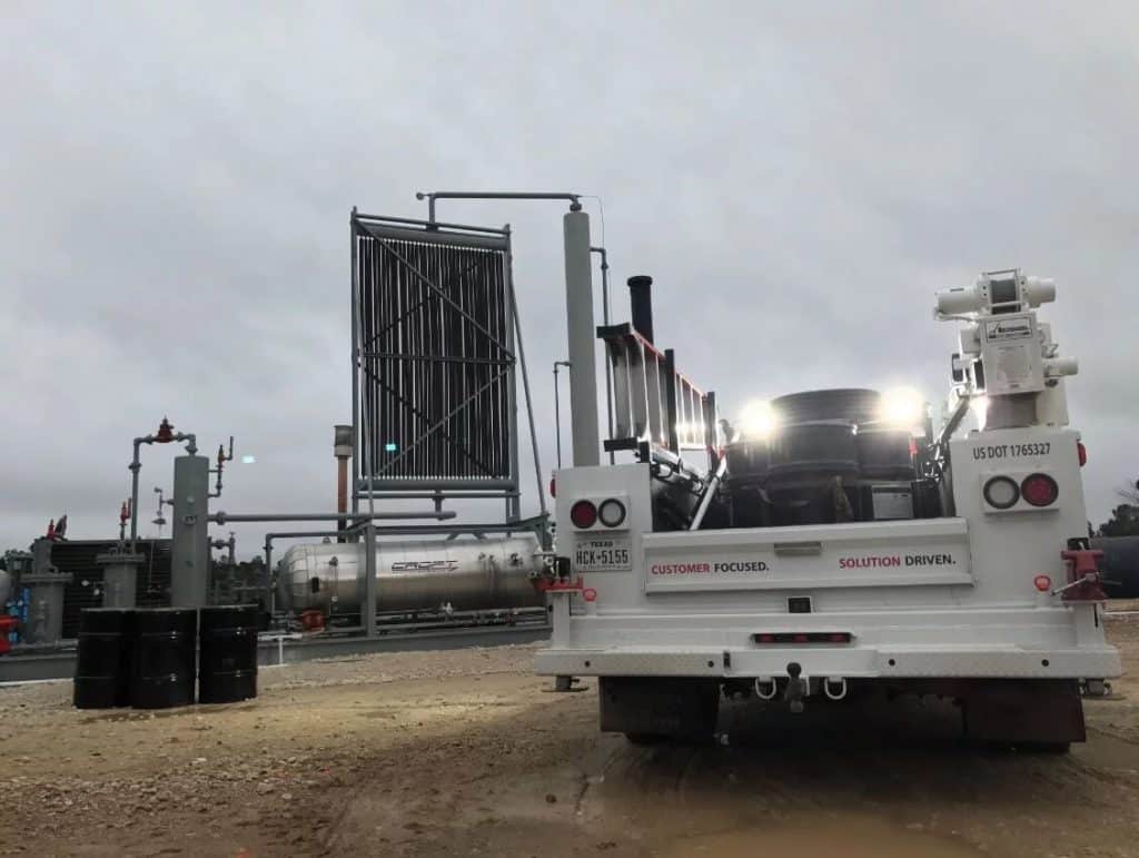 Amine plant and service truck