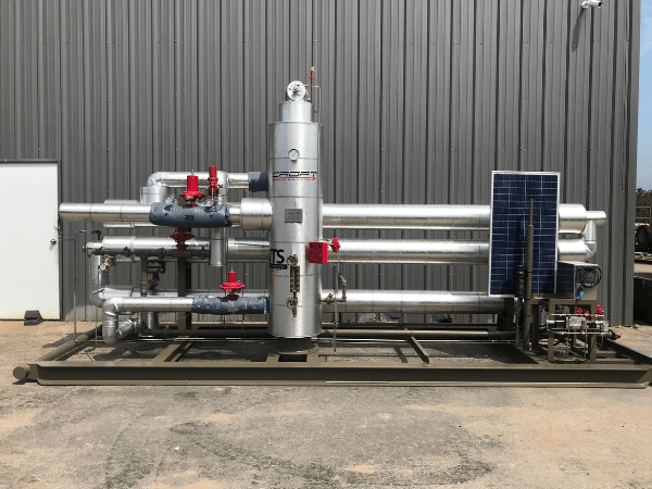 Joule Thomson System on green skid