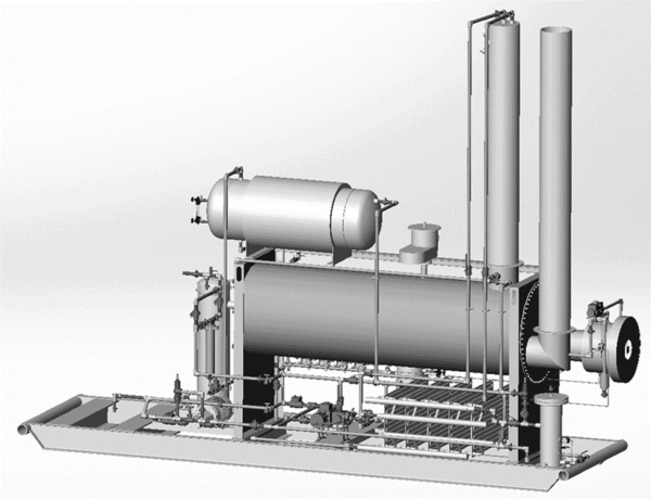 flash tnaks separator on glycol unit
