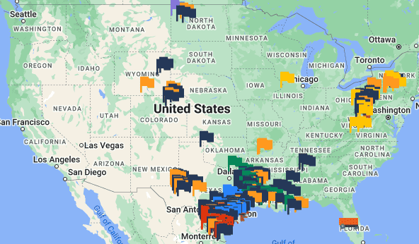 Croft Production Leasing Service Map